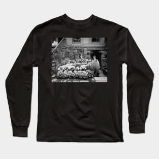 New York Flower Shop, 1895. Vintage Photo Long Sleeve T-Shirt